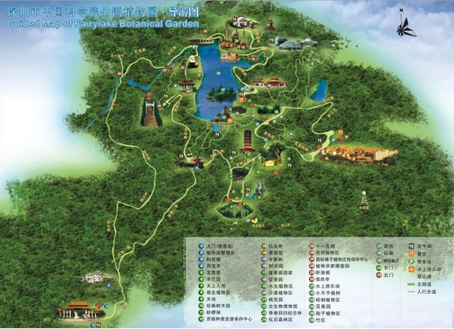 shenzhen-xianhu-botanic-garden-map
